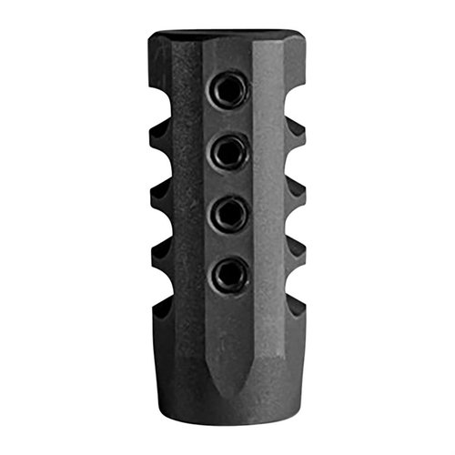 Enhance your shooting experience with the Christensen Arms 243 Caliber 4-Port Side Baffle Brake, designed to reduce recoil and control muzzle rise for improved accuracy.