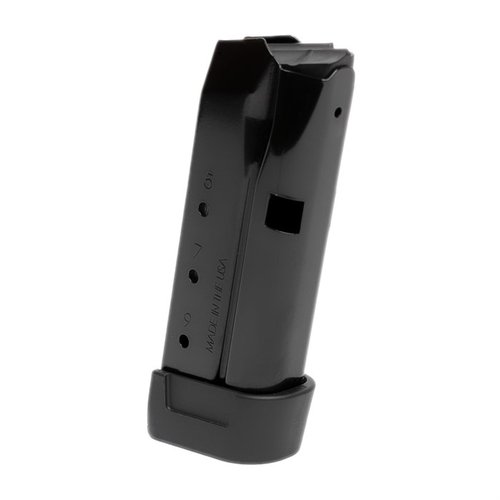 Upgrade your Glock® 43 with the Z9 9 round steel magazine, offering the same length as OEM with pinky extension but an extra 3 rounds for enhanced capacity.
