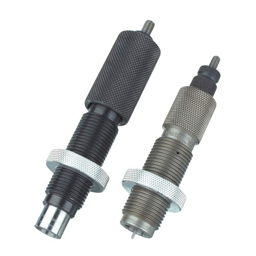 Forster's full length die set ensures precision with hand-polished dies, E-Z case neck expander, and a robust Cross Bolt Die Locking Ring for consistent reloading.