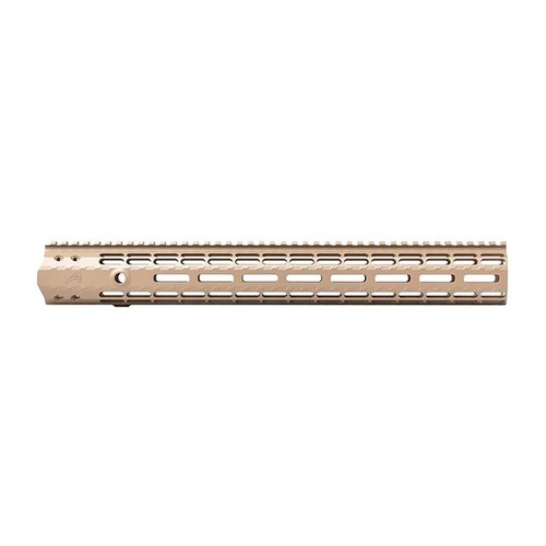 The Aero Precision M5 Enhanced M-LOK Handguard offers a lightweight, free float design with anti-rotation tabs, scalloped rails, and modularity for your .308 build.