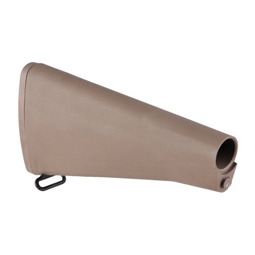 Enhance your AR-15 with the classic Brownells A2 Buttstock, featuring foam fill, door assembly, buttplate, and swivel assembly for durability and comfort.