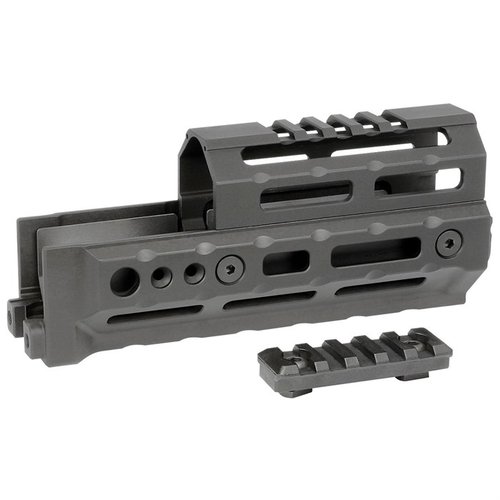The Midwest Industries AK Alpha Series M-LOK Handguard offers versatile configurations, lightweight aluminum construction, and multiple QD points for slings.