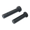 Upgrade your AR-15 with PF-040 stainless steel takedown pins, featuring 0.040 extra length for easy handling and ambidextrous safety compatibility.