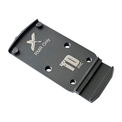 The OPF-P320, RMR, RSD is a robust drop-in adapter for Trijicon RMR sights, crafted from 4140 steel and melonite coated for durability.