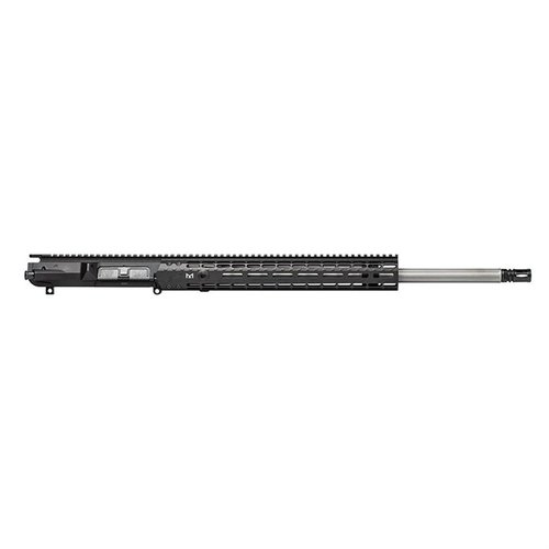 The Aero Precision M5E1 6.5 Creedmoor Upper features a lightweight design, a precision 22" barrel, and a versatile M-LOK handguard for accurate target shooting.