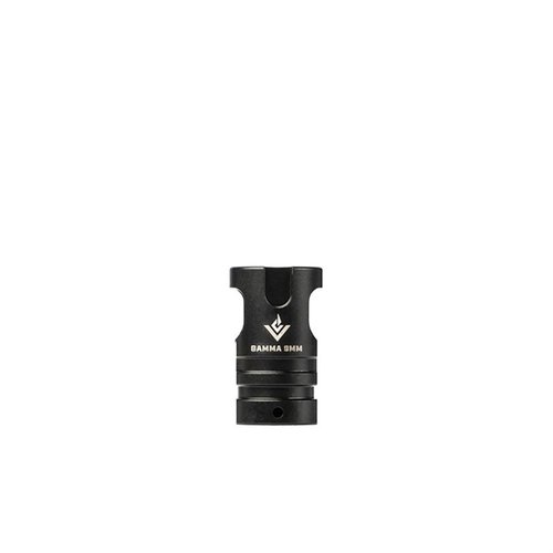The VG6 GAMMA 9mm muzzle brake virtually eliminates recoil and muzzle movement, enhancing shooter confidence for rapid follow-up shots.