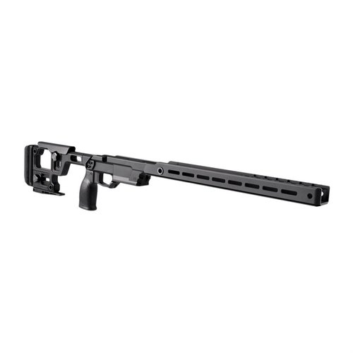 The Aero Precision Solus Competition Chassis offers precision fit, modularity, adjustable features, and compatibility with M-LOK and Arca Swiss for a custom shooting experience.