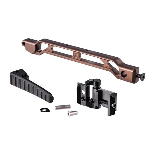 The JMAC AB-9R features a lightweight, rigid design with a folding buttplate, modular options, and an integrated QD sling socket for versatility.