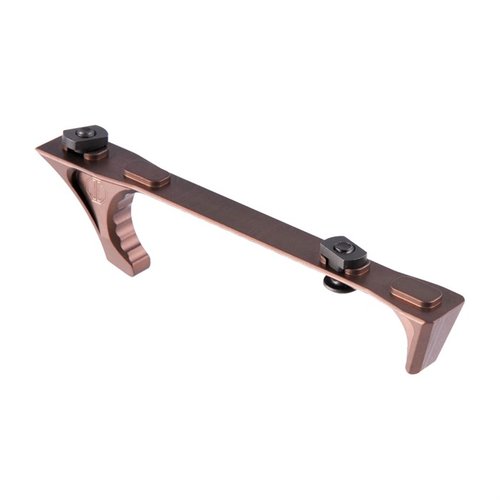 The JMAC Customs HRD Extended M-Lok Handstop is a compact, lightweight, and reversible hand retention device, made from durable 7075 T6 aluminum and M-Lok compatible.