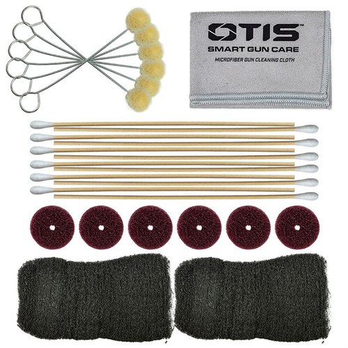 The Shooter's Choice Gun Blue/Black Application Accessory Kit includes essential tools like steel wool, scour pads, and microfiber cloth for effective gun bluing.