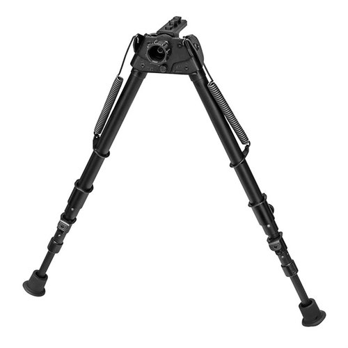 The Harris S-25C-MLOK Bipod extends 13.5