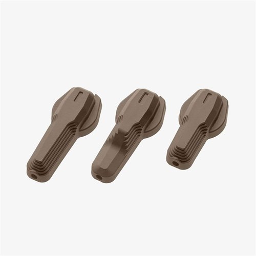 Upgrade your AR-15 with the Magpul ESK Selector Kit, featuring three ambidextrous levers, easy installation, and a reversible axle for 60/90-degree throws.