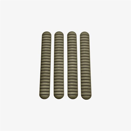 Enhance your grip and heat resistance with B5 Systems M-LOK® Rail Covers, fitting most rails, sold in packs of 4, made from durable, chemical-resistant material.