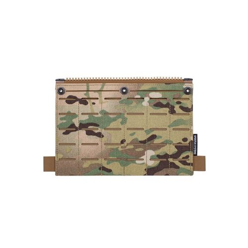 Enhance your LV/119 Assault Panel Core with the SPIRITUS SYSTEMS Back Panel MOLLE Flap, featuring six MOLLE columns for versatile pouch mounting.