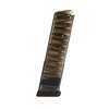 The ETS 12-RD 9MM magazine for Glock 43 features translucent polymer for easy visibility, lightweight design, and creep resistance for reliable long-term storage.