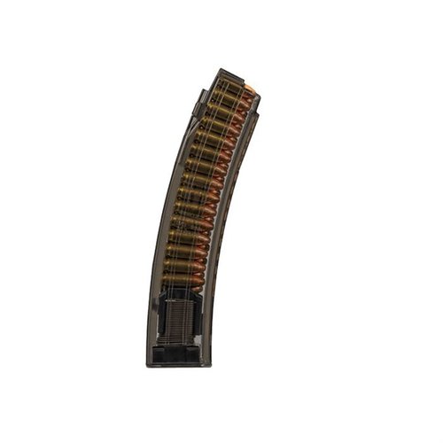 The 30-RD 9MM magazine for CZ Scorpion Evo 3+ offers extreme impact resistance, reliable feeding, and a translucent body for ammo visibility.