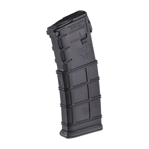 The GEN 2 AR-15 magazine features improved feed lip geometry, 30-round capacity, extreme impact resistance, and a translucent body for ammo visibility.