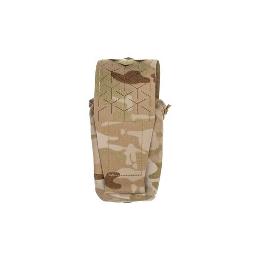 The SPUD Munitions Pouch offers unmatched versatility, securing various items with adjustable shock cord loops and dual cover options for ultimate customization.