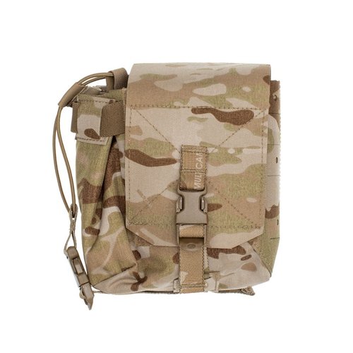 The SPIRITUS SYSTEMS Mutant Pouch offers versatile storage for radios and magazines, featuring dual closures, MOLLE compatibility, and durable Cordura fabric.