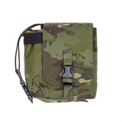The SPIRITUS SYSTEMS Mutant Pouch offers versatile storage for radios and magazines, features double retention, and mounts easily on any MOLLE surface.
