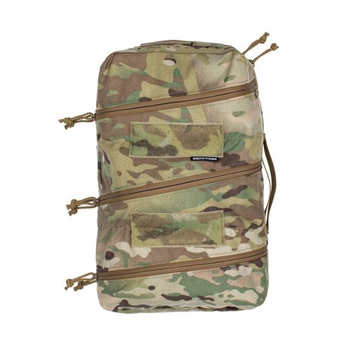 The Delta Bag offers quick access to medical supplies with its clamshell design, three compartments, and durable construction, perfect for austere environments.