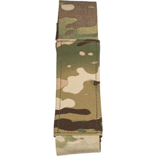 The Grey Ghost Gear Tourniquet Pouch holds one CAT style tourniquet securely, featuring elastic sides, a high vis red tab, and attaches easily with a MALICE CLIP®.