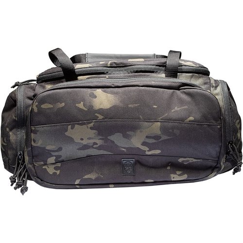 The Grey Ghost Gear Range Bag offers ample storage, a fold-out workstation, durable 500D nylon, and a rare earth magnet for easy organization at the range.