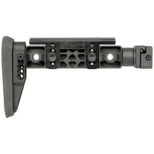 Midwest Industries Alpha Series Fixed Beam Stocks offer adjustable cheek pieces, durable steel mechanisms, and compatibility with 1913 rails for versatile firearm use.