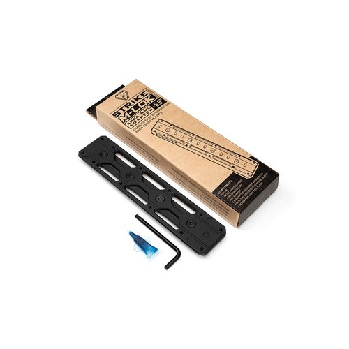 The Strike M-LOK ARCA Rail Adapter offers easy ARCA Swiss mounting, low-profile design, and is machined from 6061-T6 aluminum for lightweight durability.