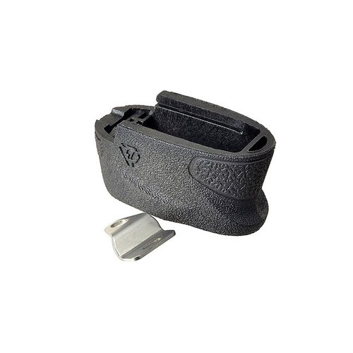 Enhance your S&W M&P Shield's firepower with the Strike Industries EMP +2 magazine extension, increasing capacity by 2 rounds for 9mm and 1 for .40S&W.