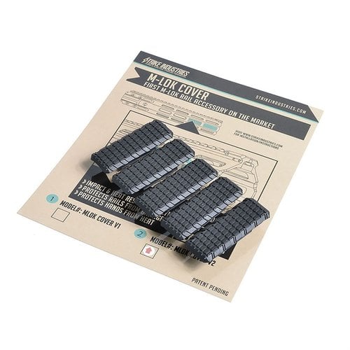 The Strike Industries M-LOK Covers offer easy installation, impact absorption, and enhanced grip, ensuring your rail system stays protected and functional.