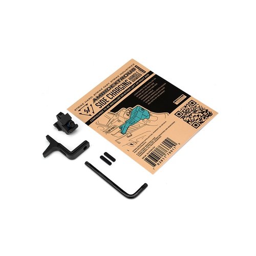 The Strike Industries Ambidextrous Side Charging Handle for SIG SAUER P320 offers easy installation, compatibility with red dots, and no permanent modifications required.