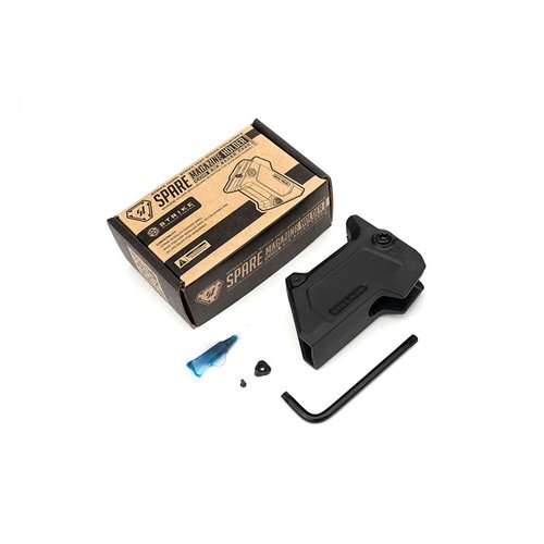 The Strike Industries Spare Magazine Holder for SIG SAUER P320 offers quick access, secure retention, and easy installation, crafted from durable lightweight polymer.