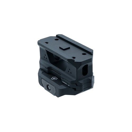 The STRIKE INDUSTRIES T1 Riser offers a lightweight, modular design for AR platforms, ensuring ideal mounting heights for T1 optics with co-witness options.