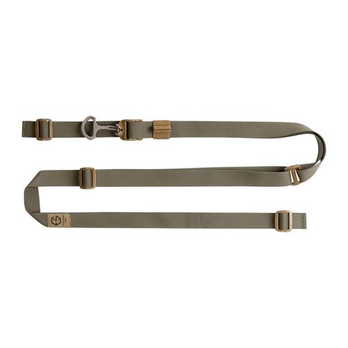 The Edgar Sherman Design Sling offers customizable fit, quick-adjust functionality, lightweight design, and Berry Amendment compliant materials for versatile weapon use.