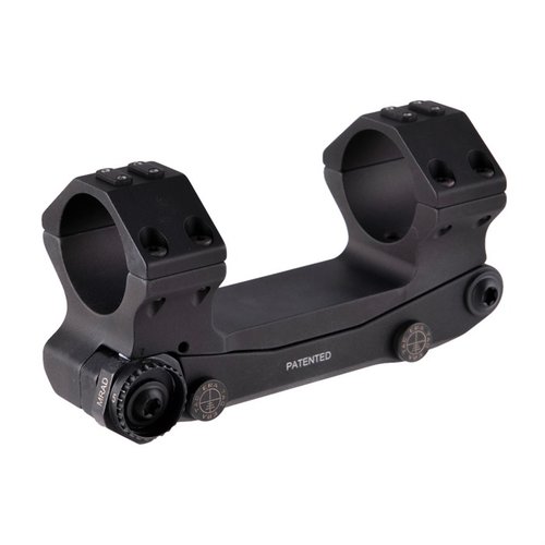The ERATAC Adjustable Inclination Mount offers customizable elevation adjustments from 0-70 MOA, lightweight design, and 100% repeatability for long-range precision.