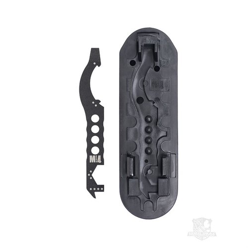 The MultiTasker M:4 Tool offers essential functions for AR-15/M4 maintenance, discreetly stored in the buttpad, enhancing efficiency and reliability.