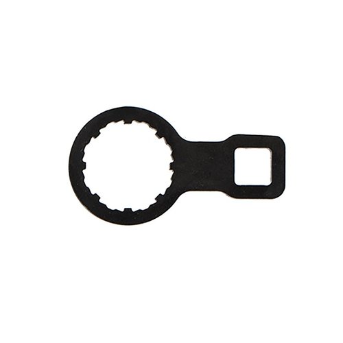 The SOLUS Barrel Nut Wrench, crafted from durable 4140 steel, is essential for torquing or removing non-shouldered barrels, ensuring precision and reliability.