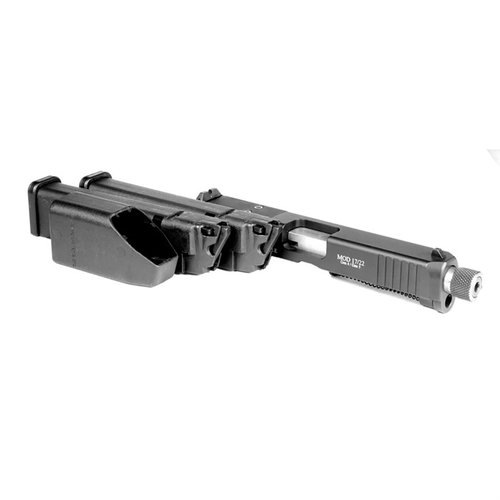 Convert your Glock 17/22 Gen 4/5 to 22lr with this kit, featuring two 15-rd mags, a 5