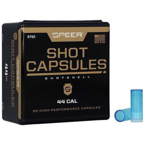 Craft custom handgun shotshells with Speer Shot Capsules for effective short-range pest control; easy to load and compatible with standard reloading practices.