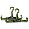 Store your tactical vests and plate carriers securely with the heavy-duty SAVIOR EQUIPMENT vest hangers, featuring a 150 lb load limit and raised hook ends for accessories.