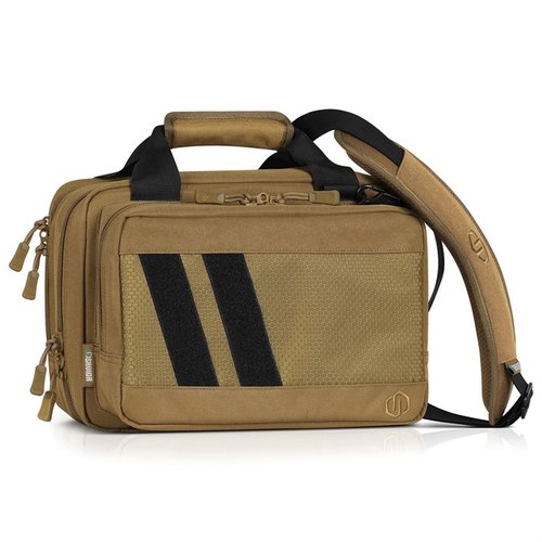The Savior Specialist Mini Range Bag offers cushioned pistol compartments, detachable magazine pouches, and a lockable design, perfect for professionals on the go.