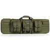 The American Classic Tactical Double Rifle Case offers padded slots, adjustable straps, and ample storage for rifles and accessories, ensuring durability and functionality.