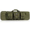 The American Classic Tactical Double Rifle Case features padded slots, adjustable backpack straps, and durable materials, ensuring safe transport and easy access.
