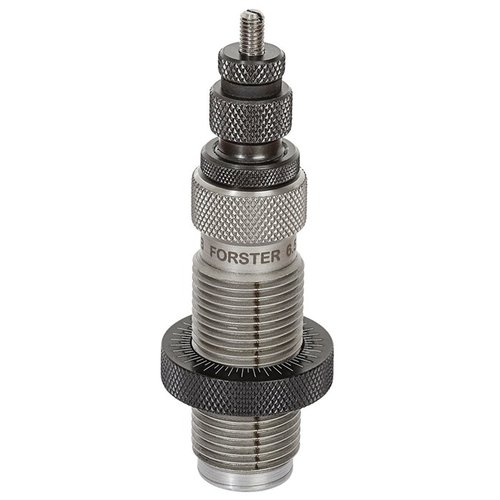 Enhance your accuracy and prolong case life with the Forster Bushing Full Length Sizing Die, allowing precise neck tension control for 6 Creedmoor.
