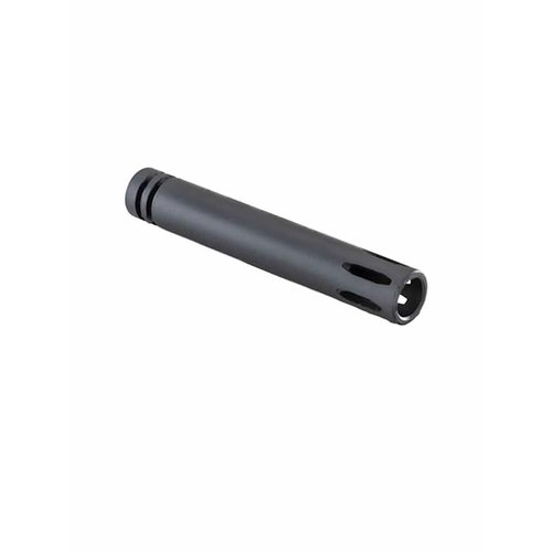 Enhance your shooting experience with the LUTH-AR Flash Hider, designed for 223 Remington/5.56x45 NATO barrels, featuring durable 4150 Chrome Molly Steel and a sleek black finish.
