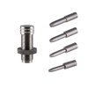 The Sinclair Carbide Mandrel Kit features precision-ground carbide mandrels for optimal neck turning and tension, offering superior lubricity and longevity.