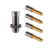 The Sinclair TiN Mandrel Kit features precision-ground carbide mandrels for tight tolerances, enhanced abrasion resistance, and improved lubricity for neck turning.