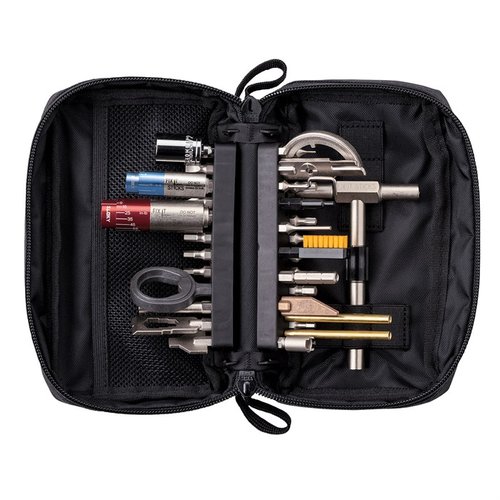 The Fix It Sticks "The Works" All-In-One Combo Tool Kit offers precision torque drivers, specialized tools, and organized storage for versatile firearm maintenance.