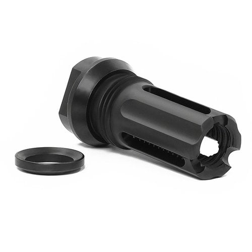 Upgrade your shooting experience with the Breek Arms BFO Cage Hider, featuring durable caged design, reduced flash, and compatibility with blast shields.